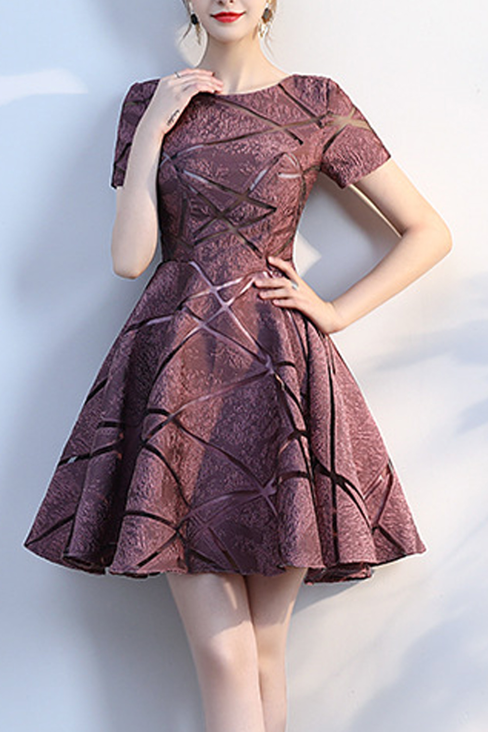 Jhon Peters Women Short Sleeve Comfortable Round Neck Short