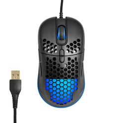 onn. Lightweight Gaming Mouse with LED Lighting and 7 Programmable Buttons, Adjustable 200-7200 DPI