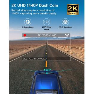 galphi AZDS5108 Dash Cam 2K WiFi 1440P Car Dash Cam Front, Dash Camera for  Cars, Dashboard Camera Recorder with Super Night Vision, and more.