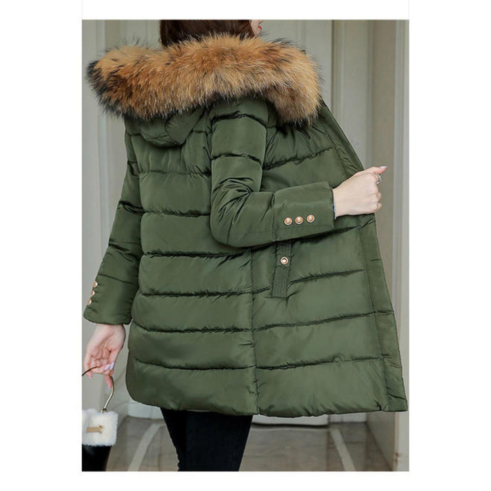 Jhon Peters Women Padded Cotton Snow Winter Hooded Jacket