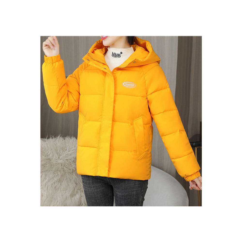 Yazona Women Solid Pattern Adjustable Cuff Zipper Closure Comfy Hood ...