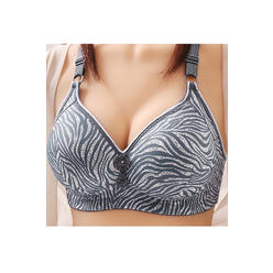 Jhon Peters Women Plus Sport Casual Brassiere Breathable Embroidered Glossy No Rims Nursing Bra