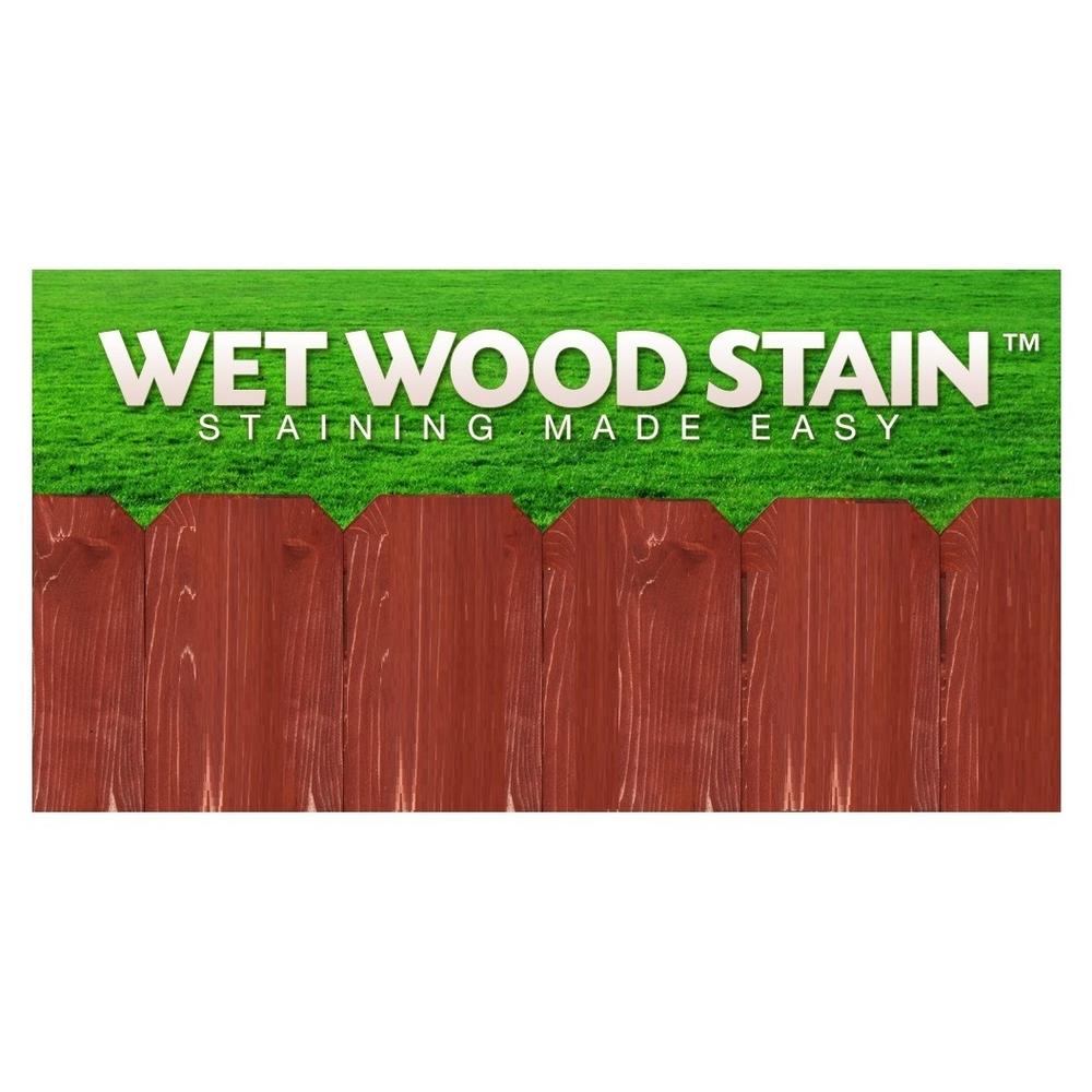 Diamond Line Redwood Wet Wood Stain 5 Gal Semi-Transparent Deep Penetrating Tung/Linseed Oil Resists Cracking Decks, Fences, Siding, Log Home