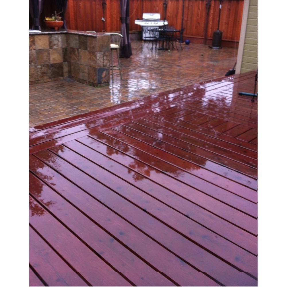 Diamond Line Redwood Wet Wood Stain 5 Gal SemiTransparent Deep