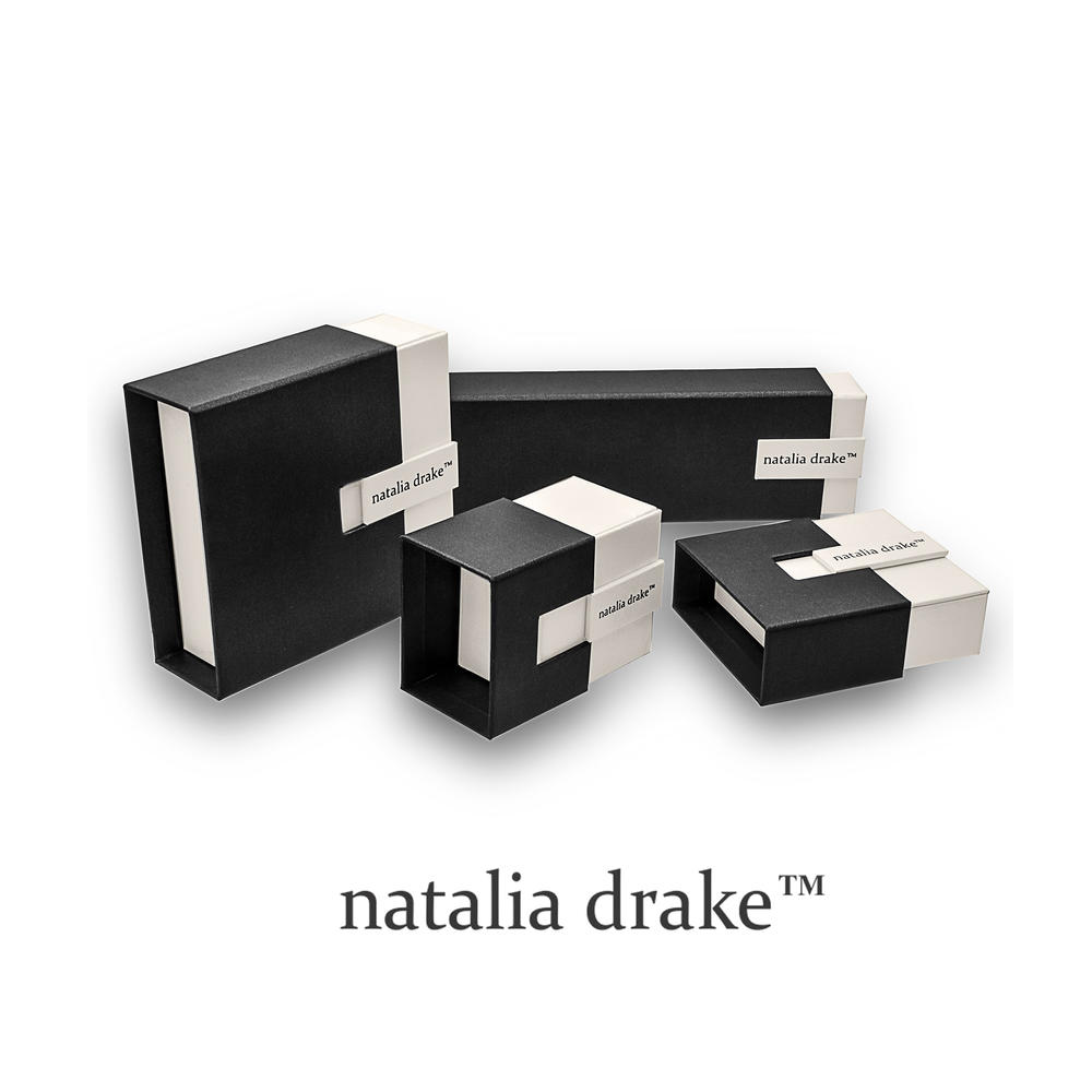 Natalia Drake Hope, Faith, Courage Infinity Heart Charm Sterling Silver and Diamond Bracelet - 1/10cttw