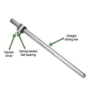 Mtp 1 2 X 12 Sliding T Handle Socket Breaker Bar Wrench 1 2 In Drive Ratchets T Bar Torque