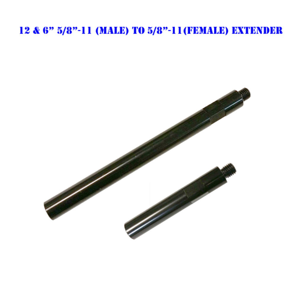 MTP 6" & 12" Extension Core Drill Bit 5/8"-11 Thread Male to 5/8-11 Female Extender