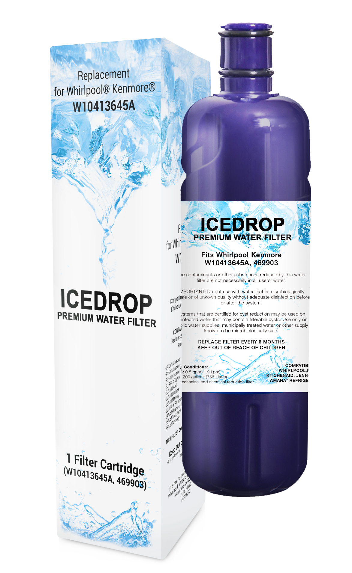 Whirlpool Pur Refrigerator Filter W10413645a Water Filter