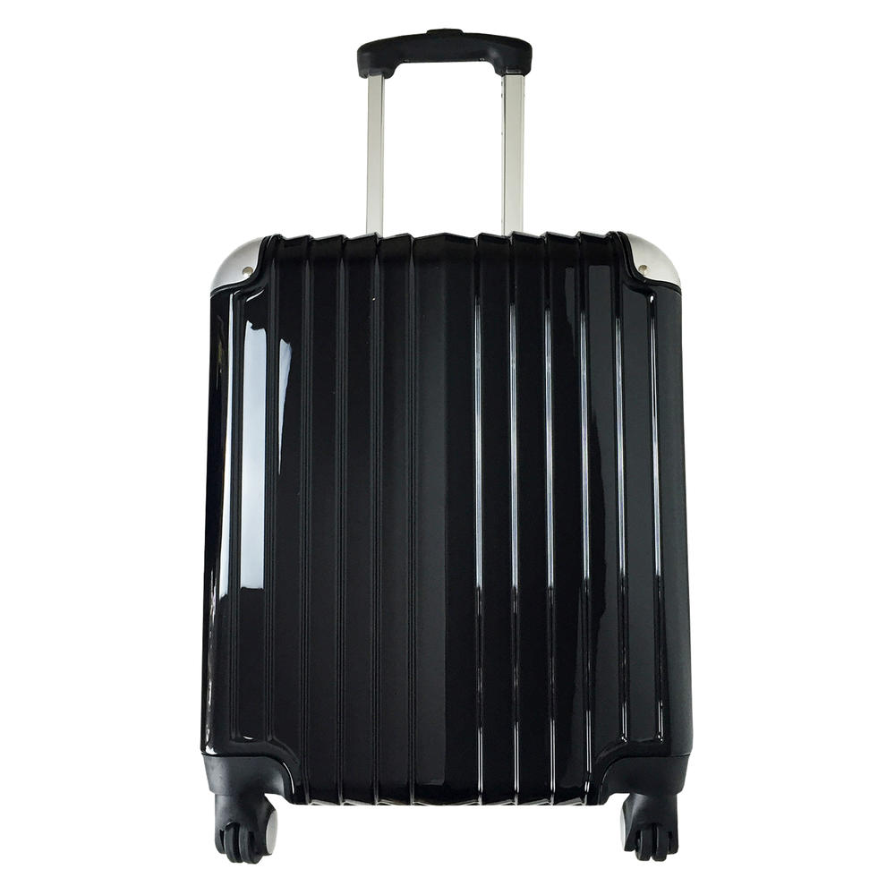 Karriage-Mate Carryon Travel Bag Rolling 4 Wheel Spinner Lightweight Luggage Case Black