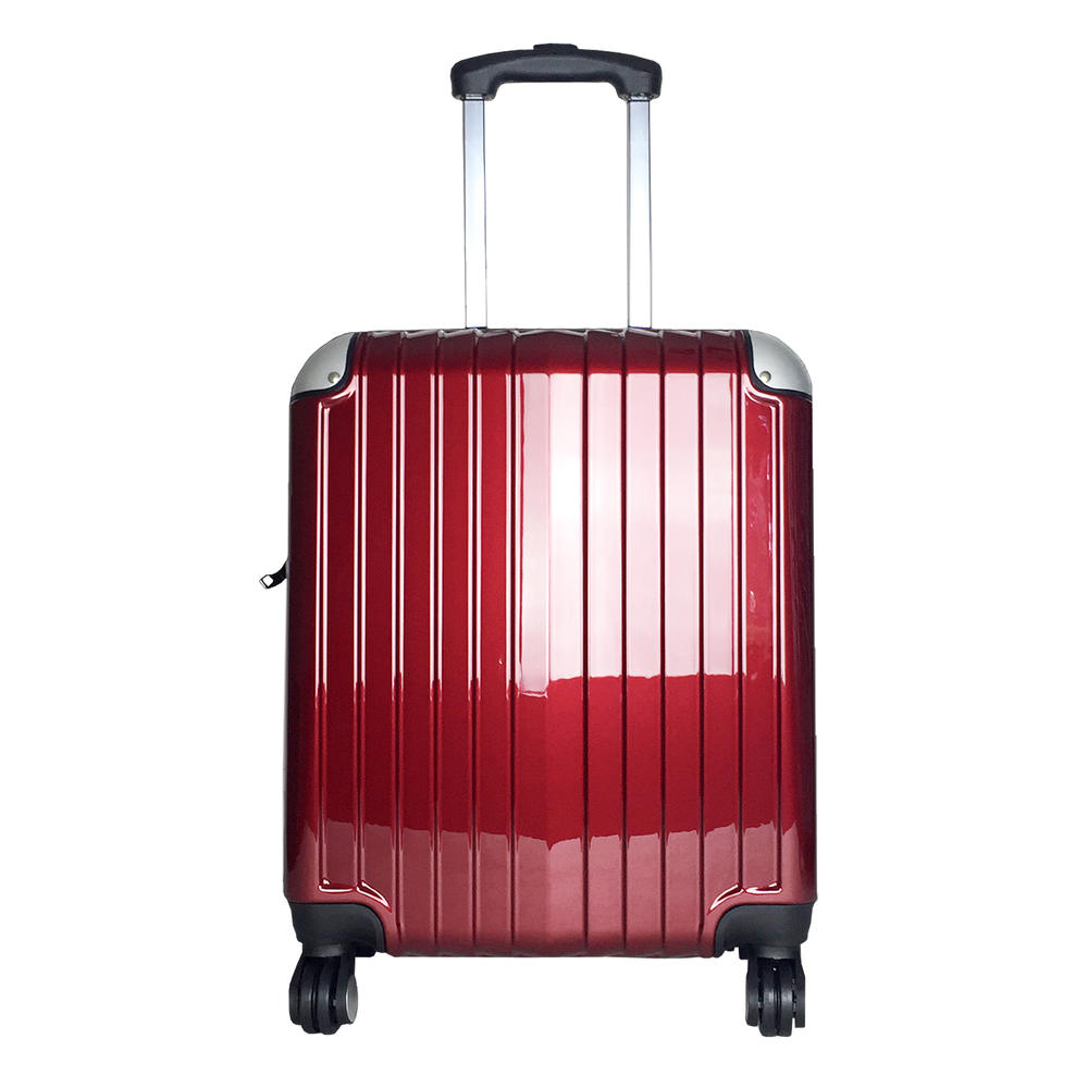 Karriage-Mate Carryon Travel Bag Rolling 4 Wheel Spinner Lightweight Luggage Case Red