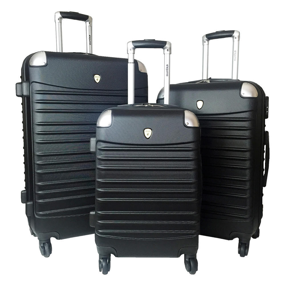 Dejuno 3Pc Luggage Set Hardside Rolling 4Wheel Spinner CarryOn Travel
