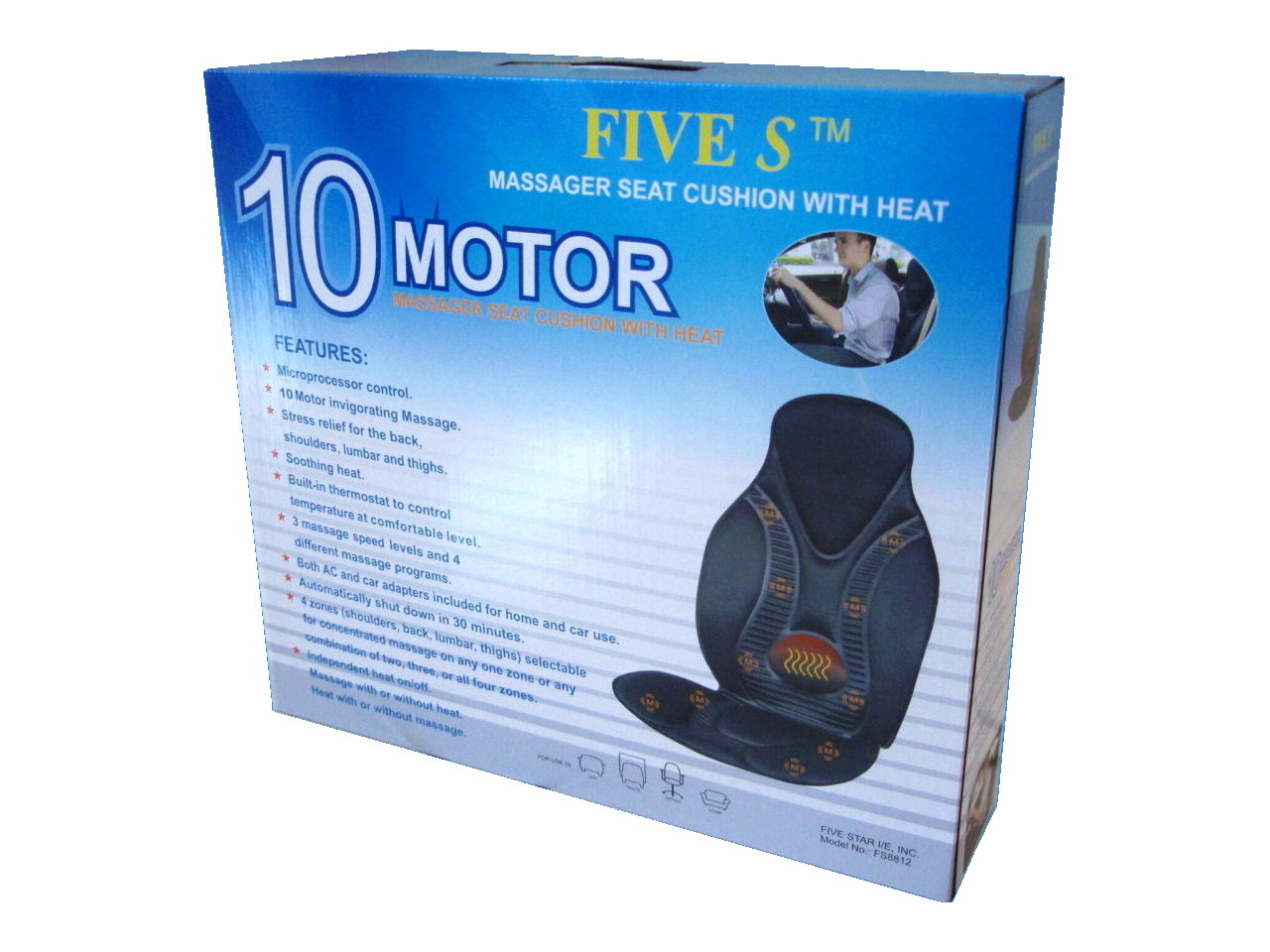 10 motor massage seat cushion with heat clearance