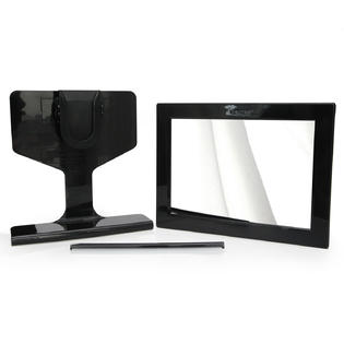Fogless Shower Mirror With Squeegee By Toilettree Products Guaranteed Not To Fog Designed Not To Fall Black