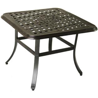 Heritage Outdoor Living B00pspuhza Cast Aluminum Outdoor Patio Series 5000 24 Square End Table Table Antique Bronze Finish