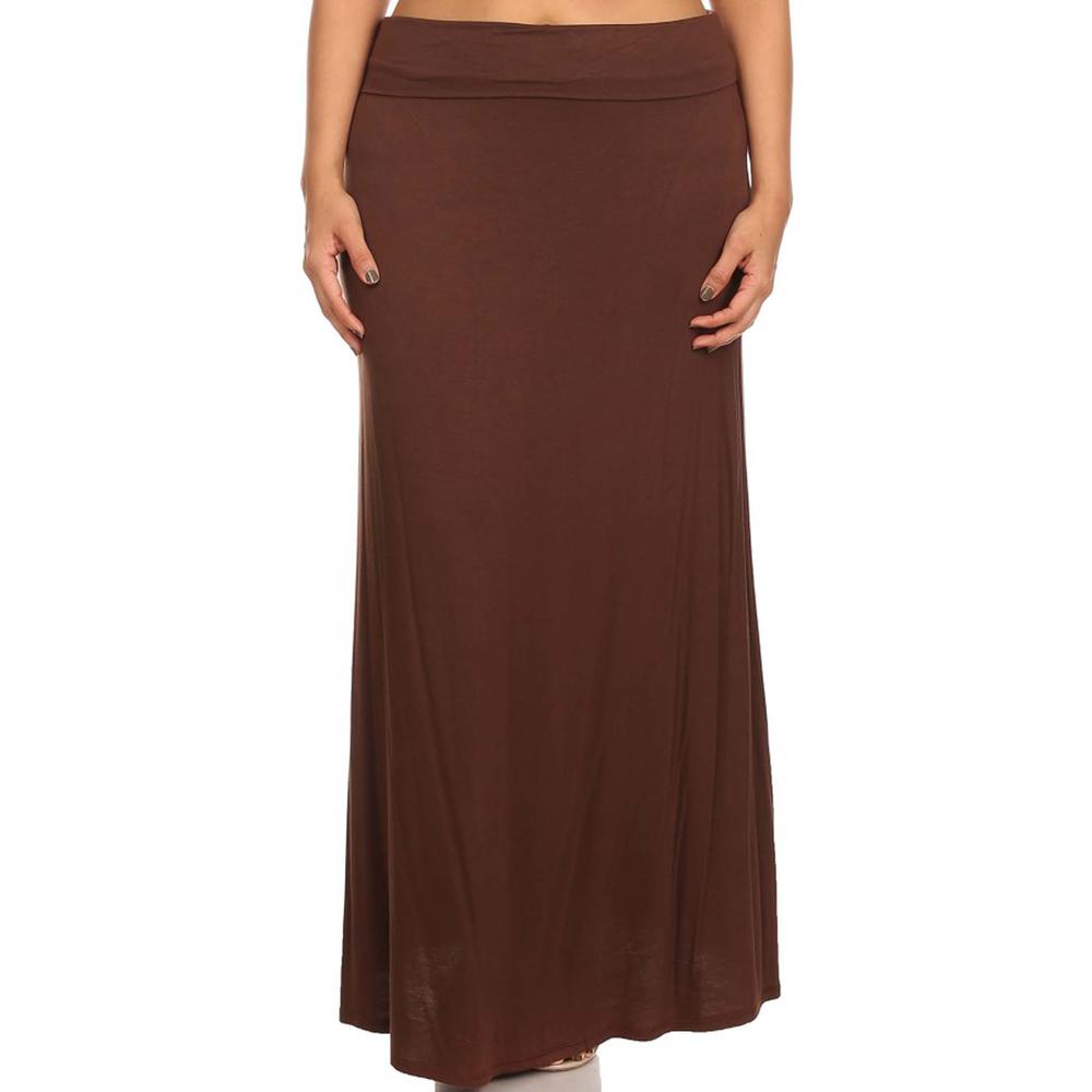 NEW MOA COLLECTION SOLID MAXI SKIRT