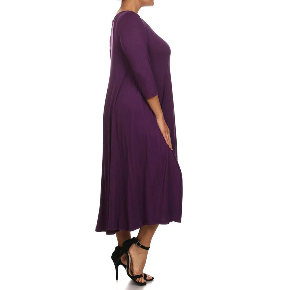 NEW MOA COLLECTION Women's A-Line Midi Dress
