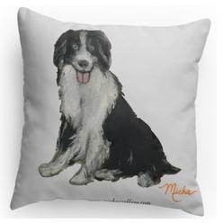Accent Dog Pillow Throw Pillow (Collie Dog Pillow)