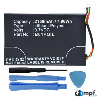 Mpf Products 2150mah B01pqil Battery For Barnes Noble Nook