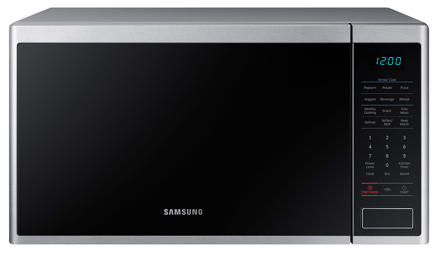 Samsung 1.4-cu ft 1000-Watt Sensor Cooking Controls Countertop Microwave ( Stainless Steel) in the Countertop Microwaves department at