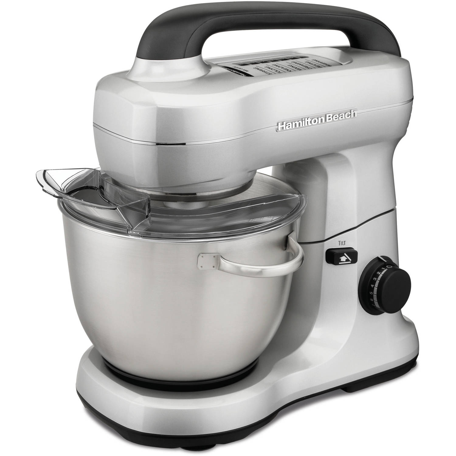 Hamilton Beach Brands Inc. Professional 7 Speed Stand Mixer with 4 Quart Mixing Bowl Attachments Counter