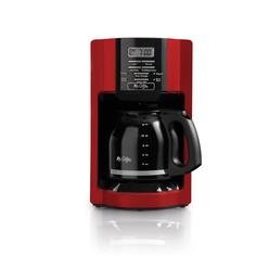 Mr. Coffee Maker 12-Cup Programmable Coffeemaker Personal Drip Brew Filter Red