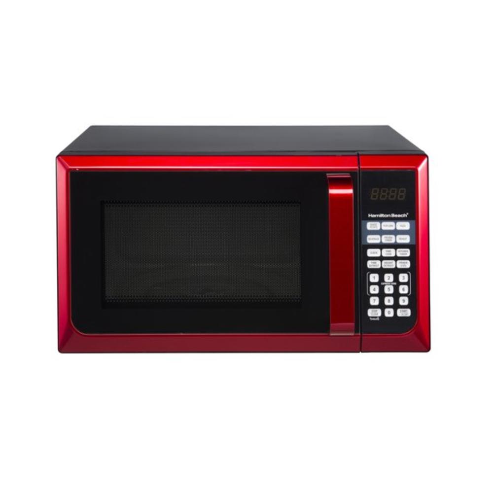 P90D23AL-WRR Countertop Microwave Stainless Steel Home Office LED Oven 900W 0.9 Cu Ft. RED
