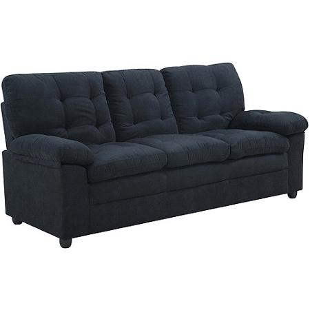 Black Microfiber Sofa