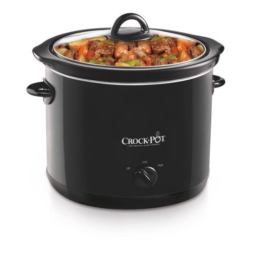 crock-pot 1/2 quart round Manual slow cooker black