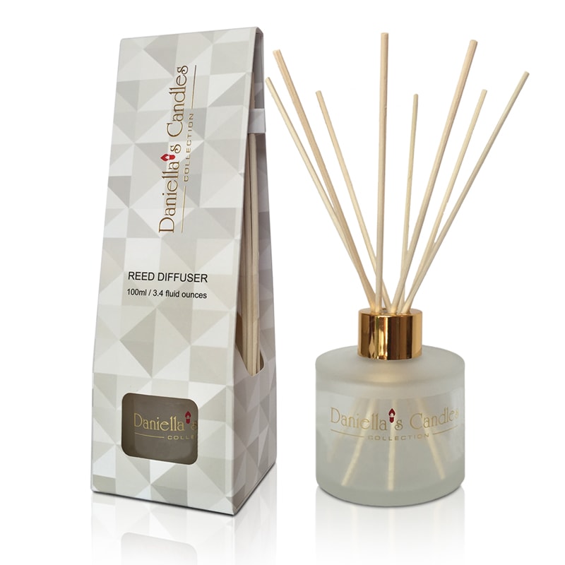 Daniella S Candles Reed Diffuser Set Frosted Coconut Lime Verbena