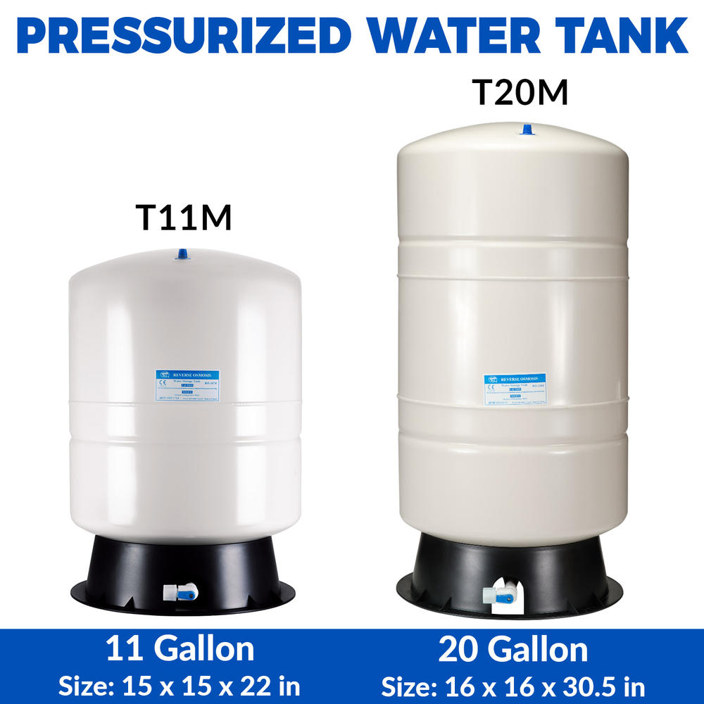 iSpring 20 gallon tank with 14 gallon Storage Capacity Reserve Osmosis Water Storage Tank