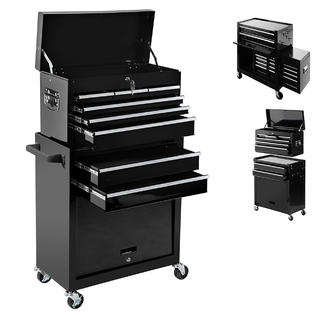Odaof Large 8 Drawer Rolling Tool Chest Metal Tool Box Organizer With Wheels And Drawers Tool Cabinets And Storage For Garage Works