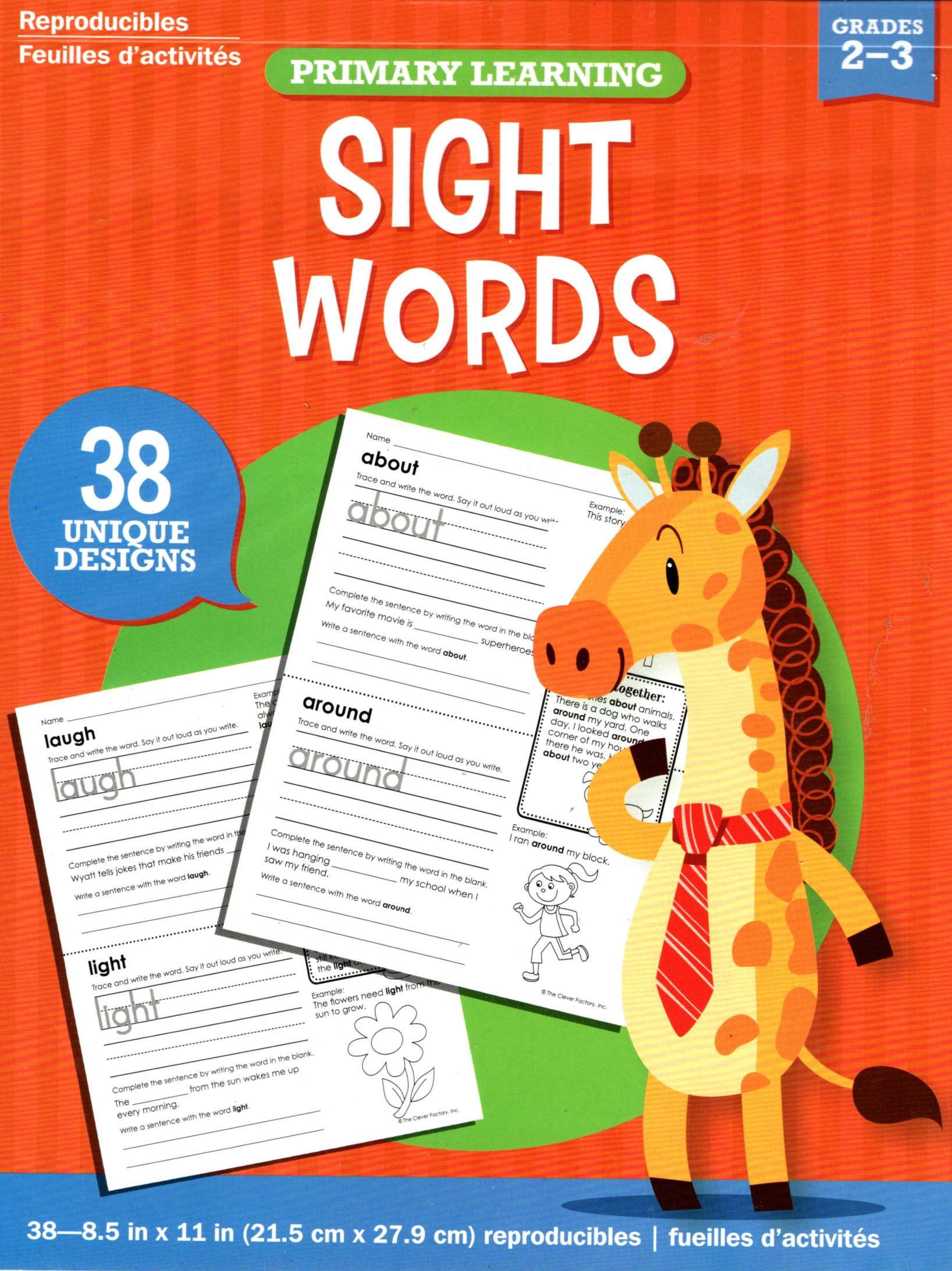 teaching tree sight words worksheets workbook grades 2 3