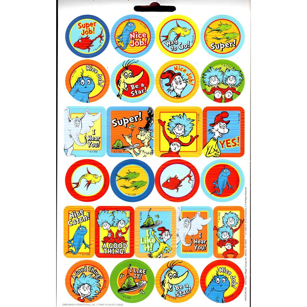 Dr.Seuss Enterprises Dr.Seuss - 125 Stickers Book (Set of 2)