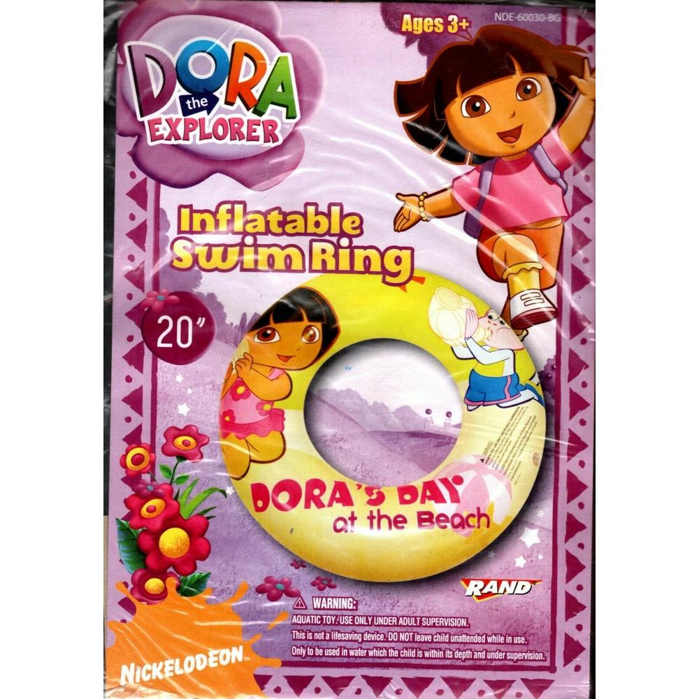 Nickelodeon Dora The Explorer - Arm Floats + Swim Ring 17.5` in 3+ (Set of 2)