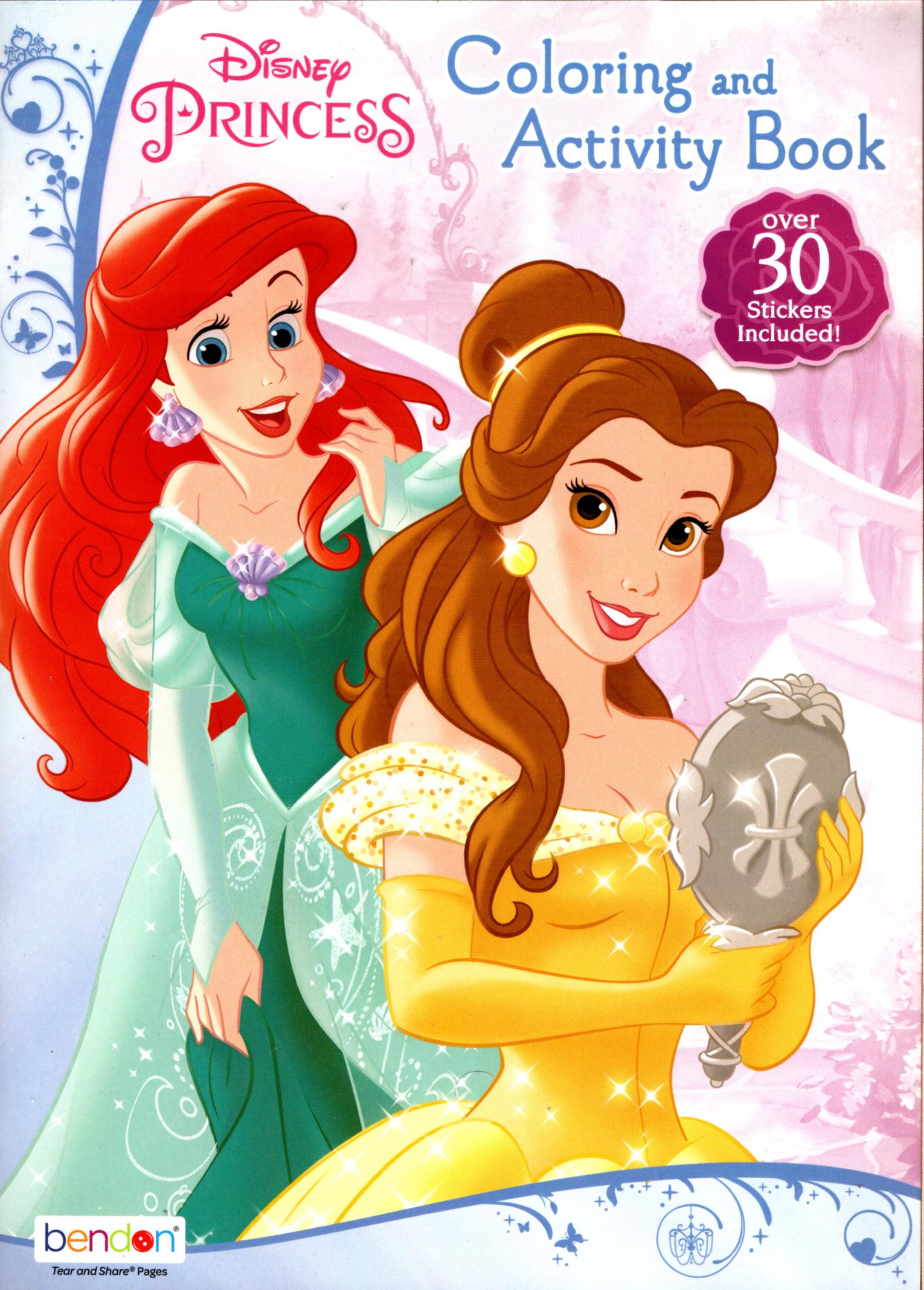 Disney Princess - Coloring & Activity Book over 30 Stickers ...