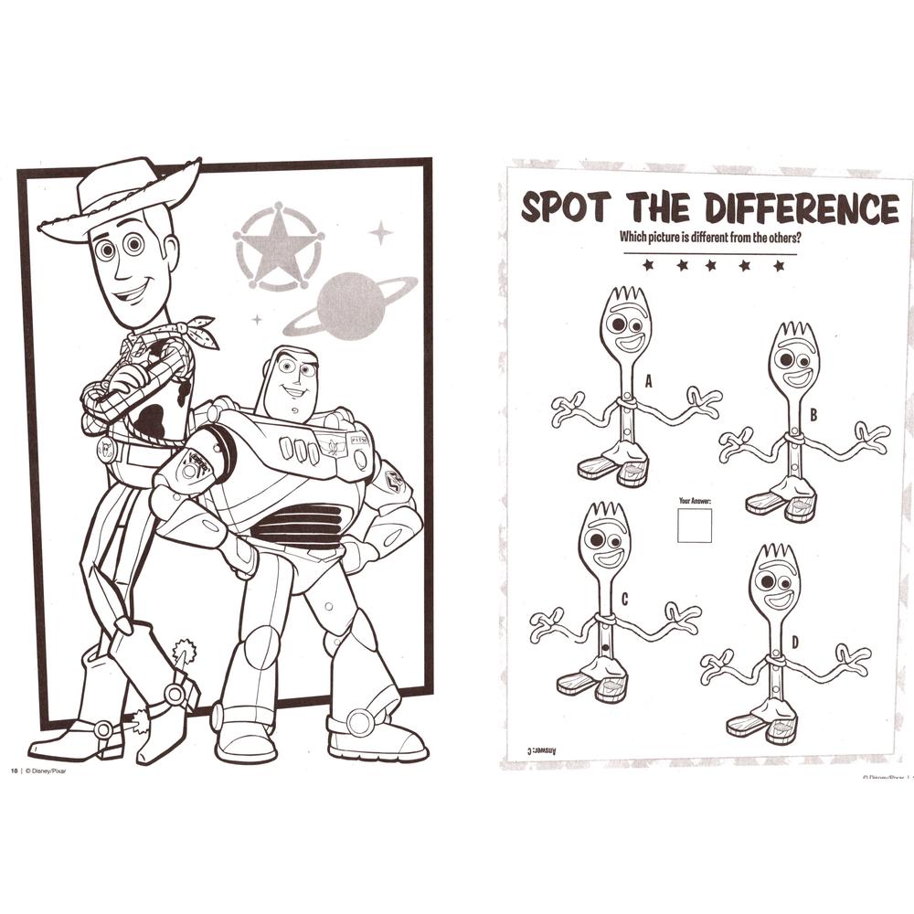 Disney Toy Story 4 Jumbo Coloring & Activity Book + Award Stickers