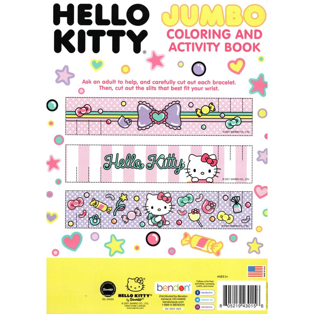 Sanrio Hello Kitty - Jumbo Coloring & Activity Book + Award Stickers and Charts
