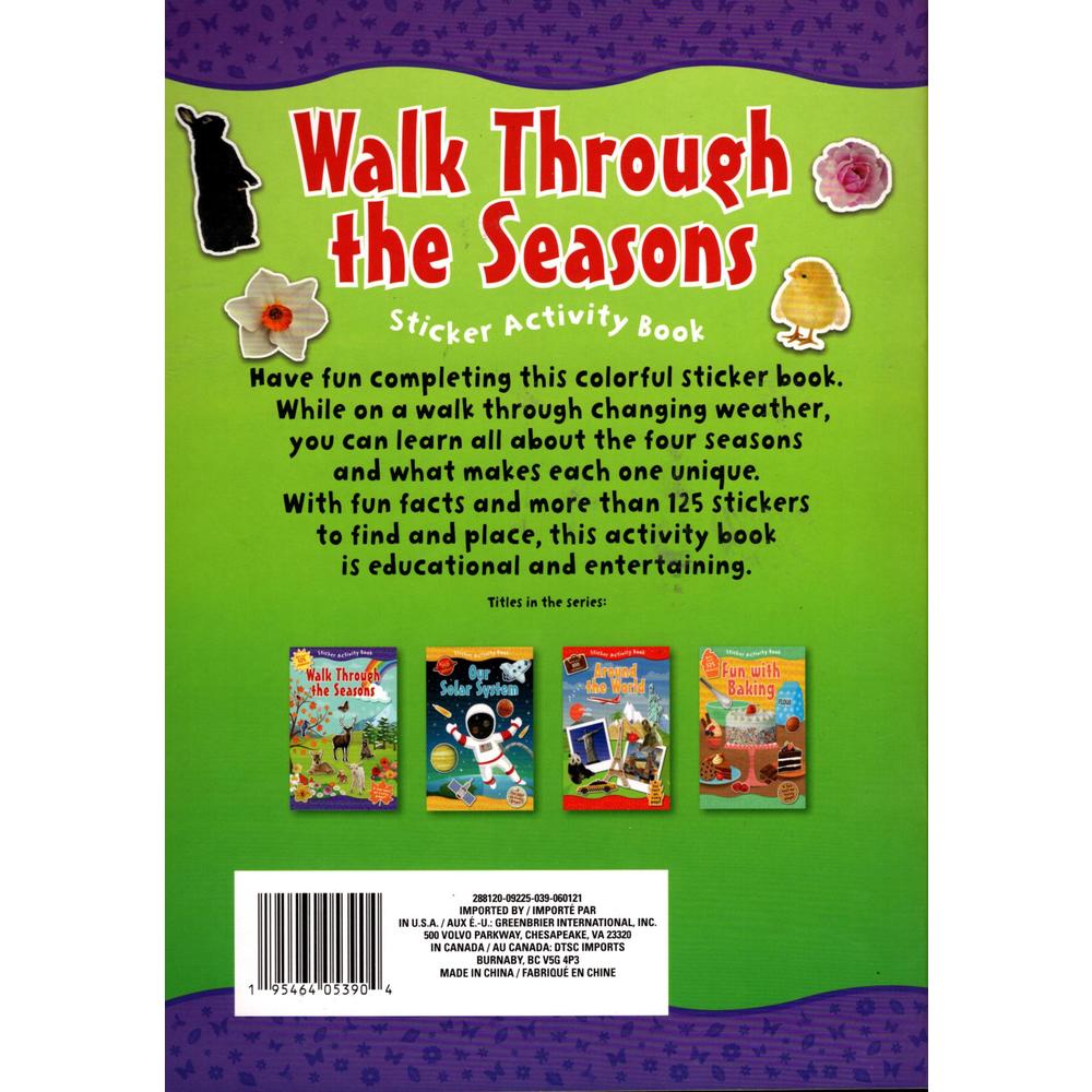 Greenbrier International, Inc Sticker Activity Book Walk Through The