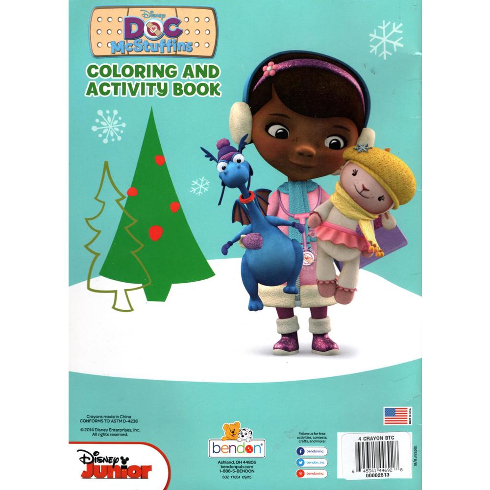 Disney Doc. McStuffins - You have a Holidayinit! - Christmas Edition Holiday - Coloring & Activity Book Includes Sticker