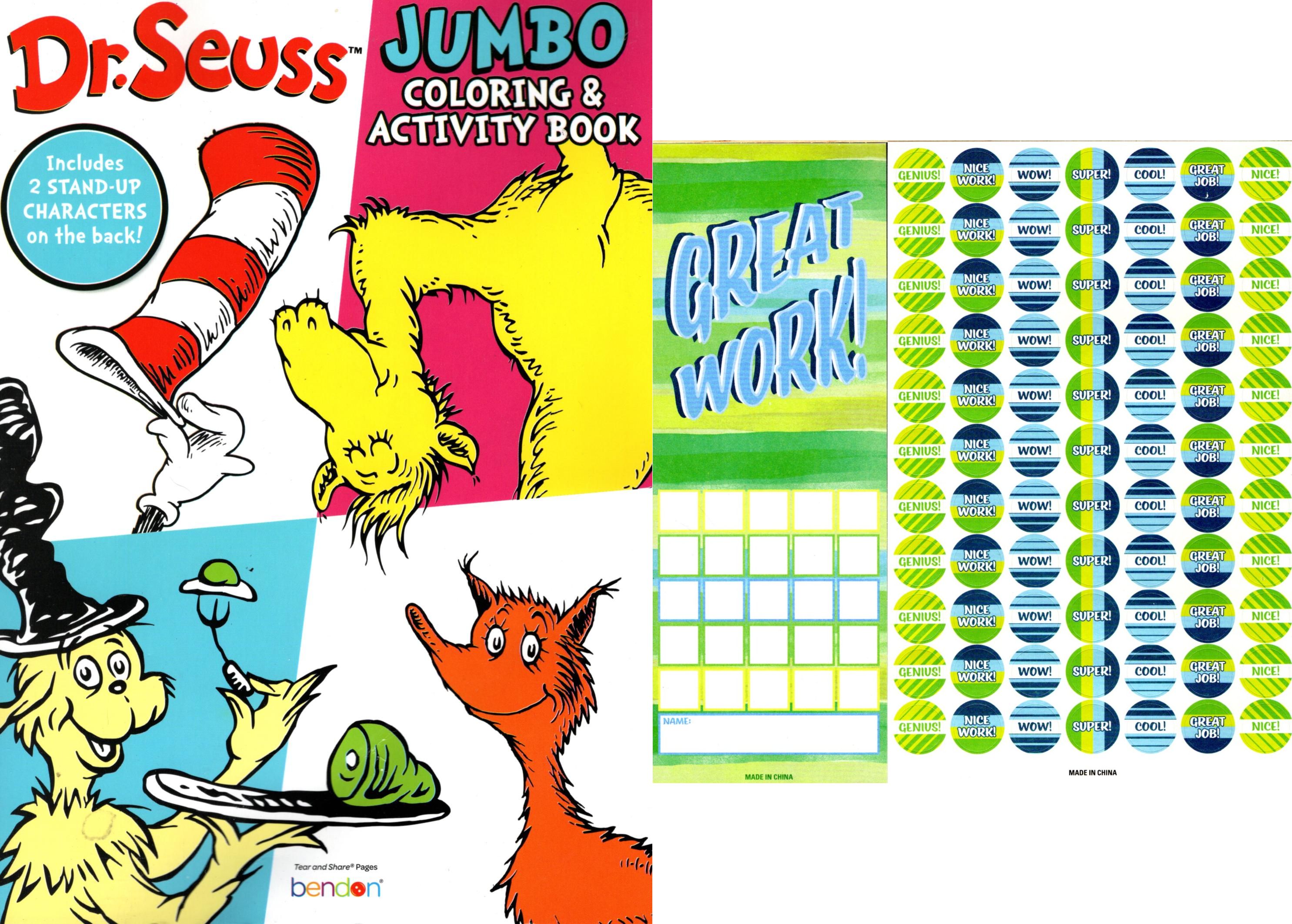 Dr.Seuss Enterprises Dr.Seuss Jumbo Coloring and Activity Book 80