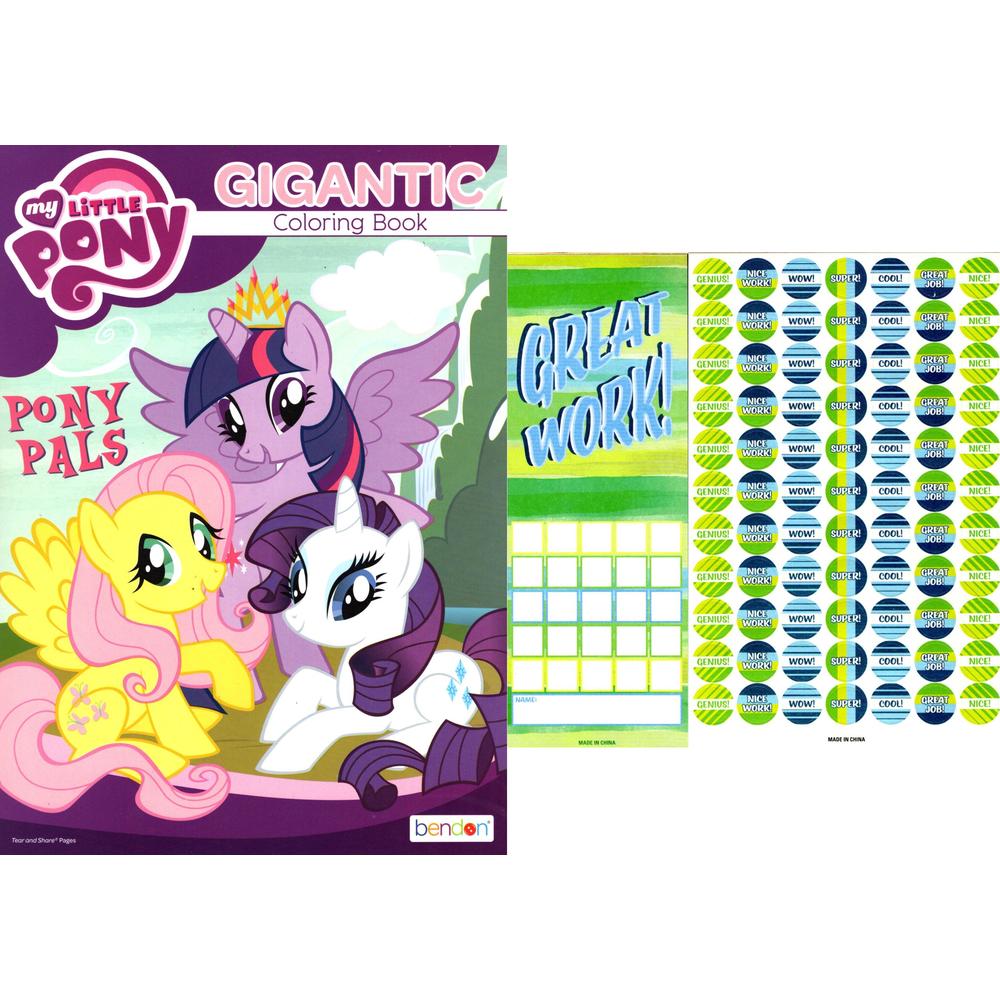 Hasbro My Little Pony - Pony Pals - Gigantic Coloring & Activity Book + Award Stickers