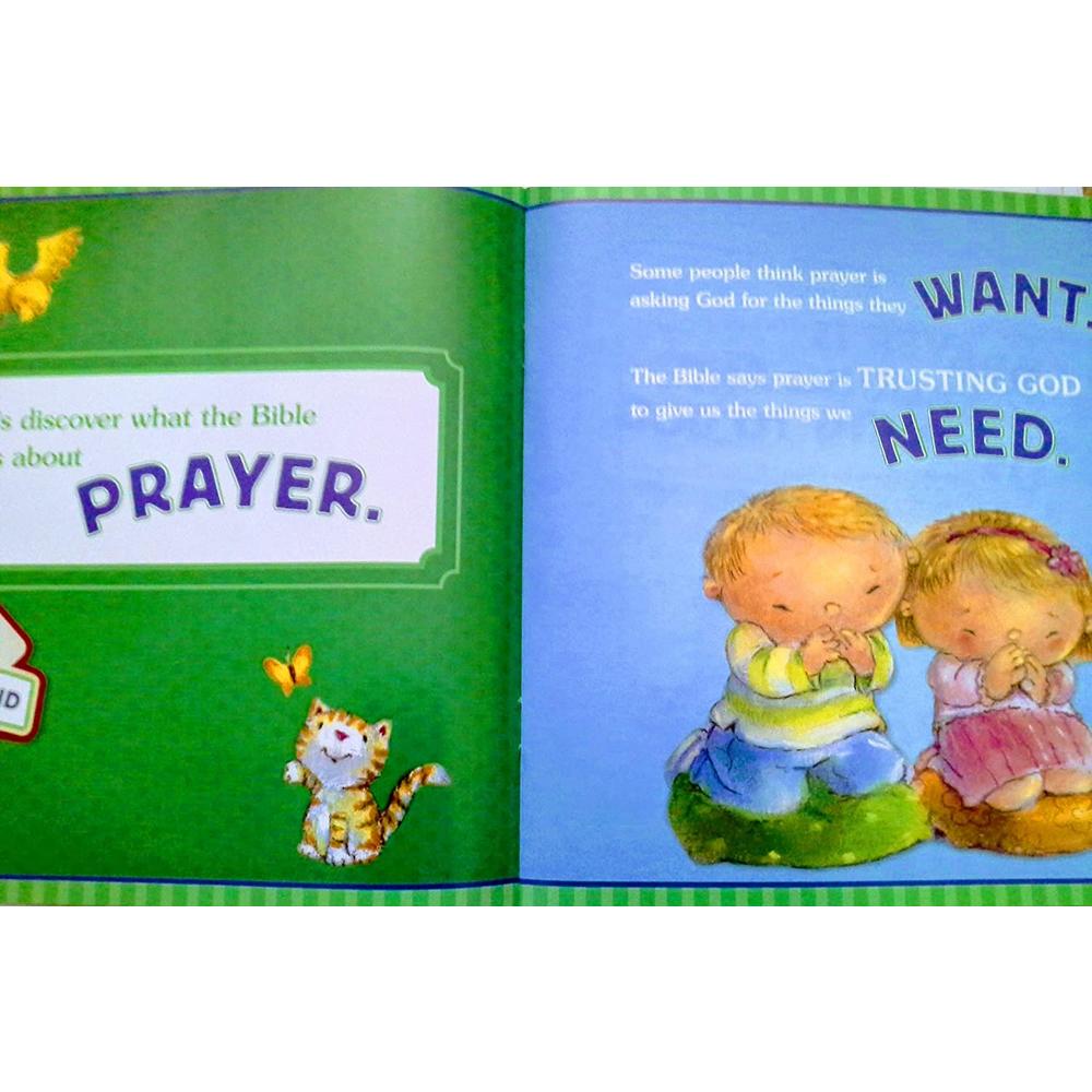 WonderKids Wonder Kids Train Em Up: Teach Me About The Bible, Church & Prayer Book & CD Sing-Along, Set of 3