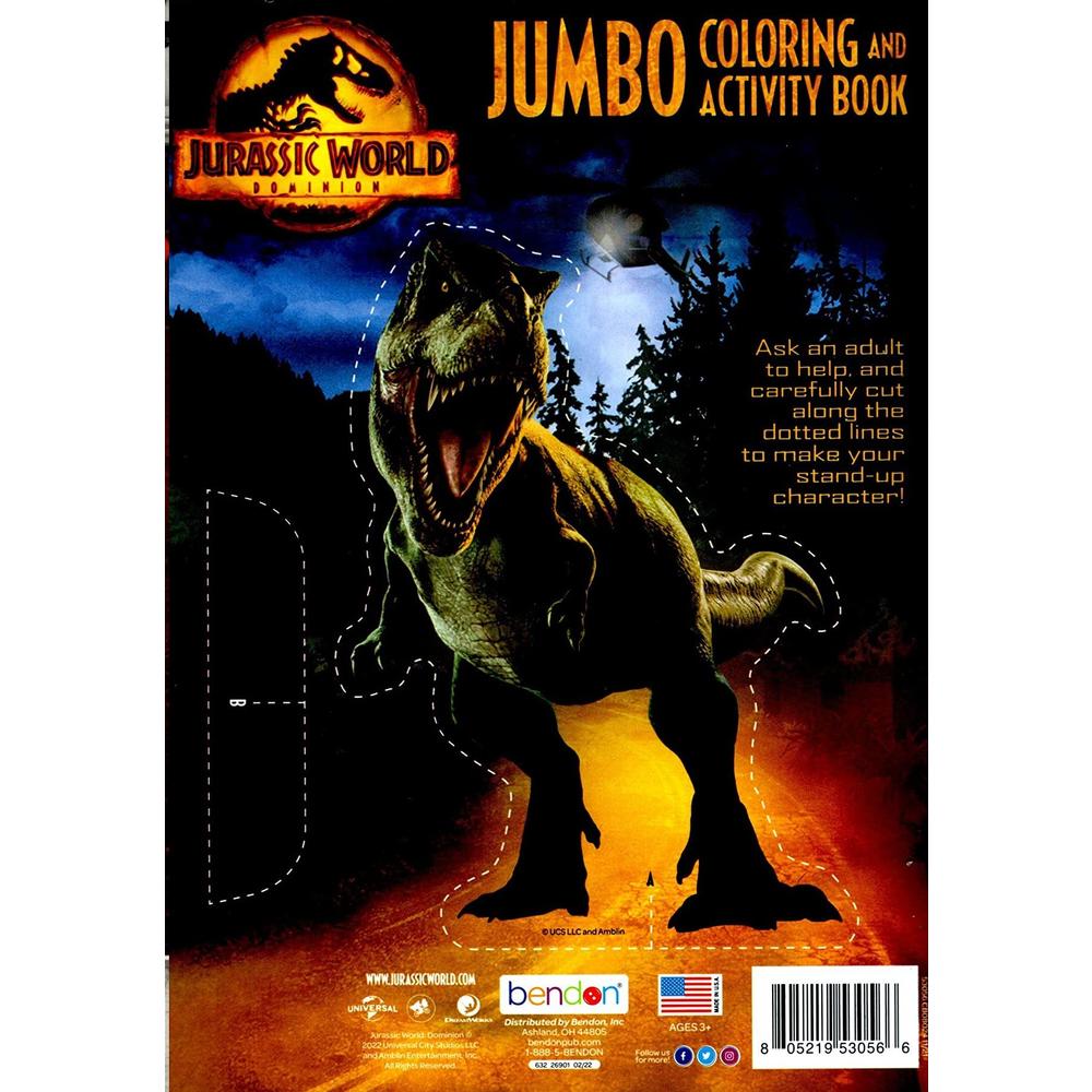 Universal Studios Jurassic World - Jumbo Coloring & Activity Book v2