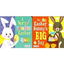 Bendon A Very Colorful Easter, The Easter Bunny's Big Day - Children's Board Book (Set of 2 Books)