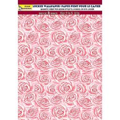 Pelican-Industrial Magnetic Locker Wallpaper (Full sheet Magnetic) - (Pink Roses) - Pack of 3 Sheets (vb066)
