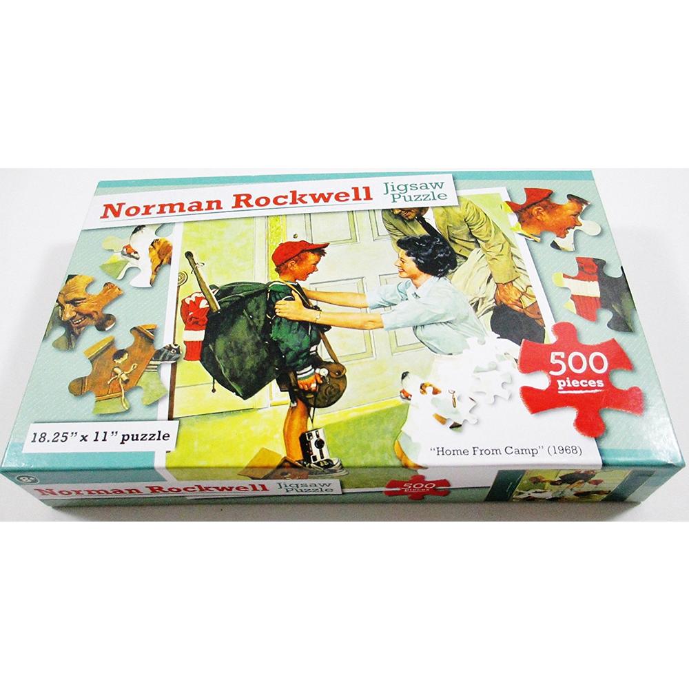 Norman Rockwell 2 Norman Rockwell 500 Piece Puzzles - Home From Camp ...