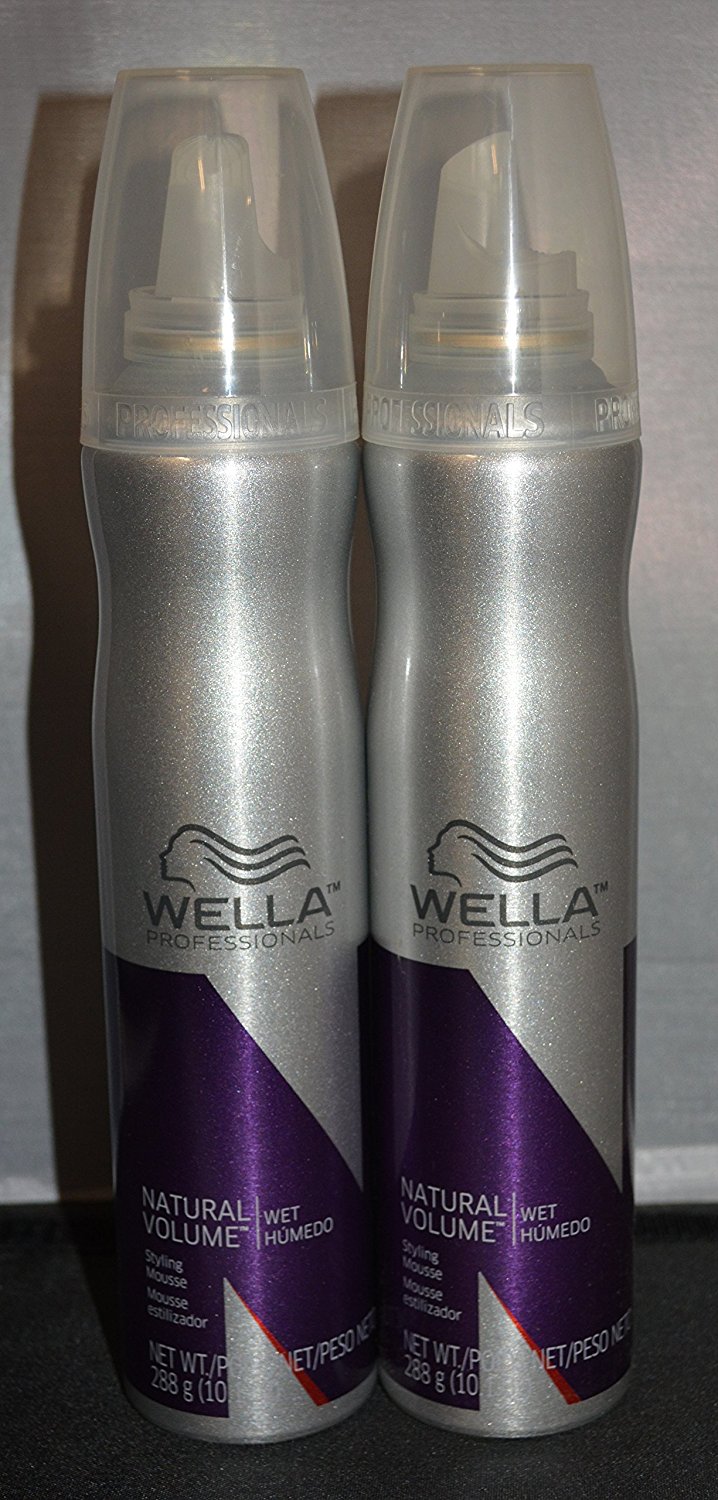 wella Wella Professionals Natural Volume Mousse  oz (2 pack) Gives Hair  a Soft, Refined Hold