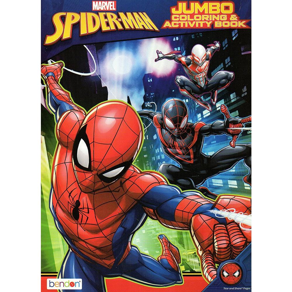 Coloring Book Marvel Spider-Man Jumbo Coloring and Activity Book - v2
