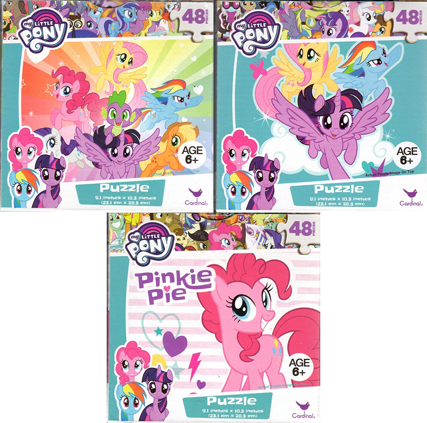 Details about   My Little Pony Lenticular Puzzle 48 Pieces by Cardinal NEW 