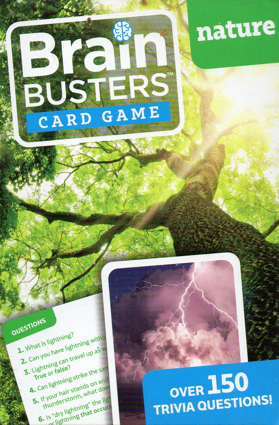 Brain Busters Card Game Nature With Over 150 Trivia Questions Educational Flash Cards